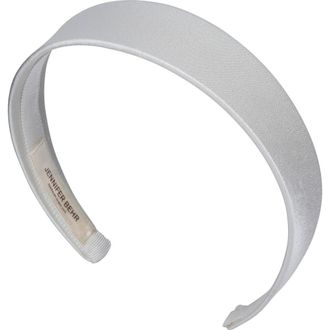 Jennifer Behr Lydia Satin Headband in Cream at Nordstrom