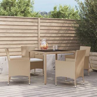 vidaXL Furniture Limited - Set Comedor De Jard&iacute;n 5 Pzas Con Cojines