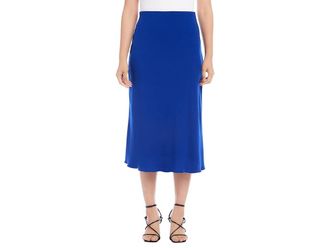 Karen Kane Bias Cut Midi Skirt Womens Skirt Royal : MD, Viscose