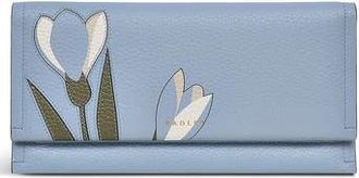 Radley London Oak Street Snowdrops Large Wallet in Smoke Blue at Nordstrom Rack