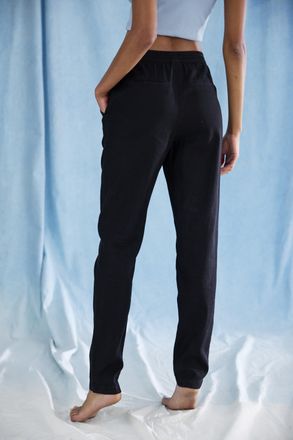 H.I.S Jogger Pants H.I.S, Damen, Gr. 32/34, N-Gr, schwarz, Obermaterial: 65% Lyocell, 35% Baumwolle, unifarben, Basic, bequem lang, Hosen Jogger Pants, gera