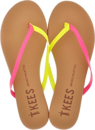Tkees Womens Mixed Palette Slippers In Pink Citrus