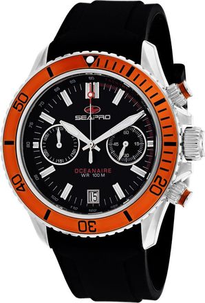 Seapro Mens Black dial Watch