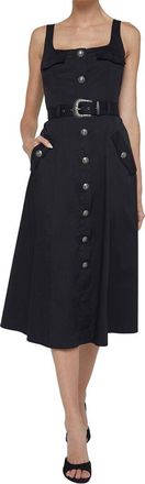 L'agence LAgence Tazia Scoop Neck A Line Dress