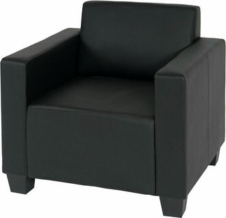 Hhg Hhg - Nunca Usado] Sill&oacute;n Lyon, Polipiel, Negro