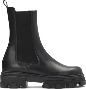 Kazar Dames zwarte enkellaarzen - Dames - Chelseaboots - Zwart - 39 EU - Leer - Schoenen