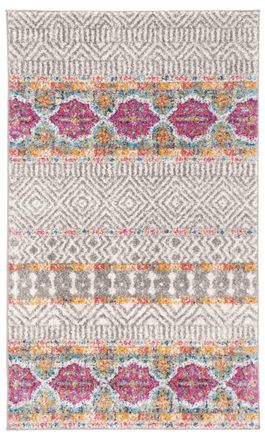 Safavieh Alfombra moderno chic de polipropileno gris/blanco, 122 x 183 cm