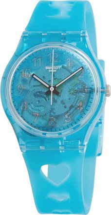 Swatch Mothers Day Love From A To Z Quartz Blue Dial Ladies Watch GZ353