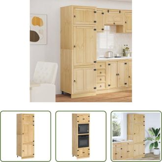 vidaXL Armadietto in legno massello - Armadietto SKI Marrone Miele 60 x 32 x 40 cm Pino massello