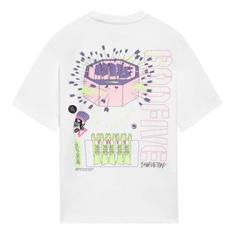 Li-Ning BadFive Trap Graphic Loose Fit T-shirt White AHSS373-2