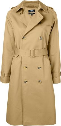 A.P.C. Beige Greta trench coat