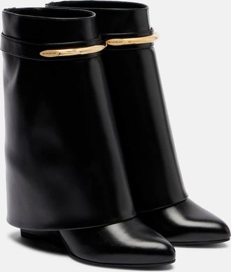 Givenchy Shark 95 leather mid-calf boots