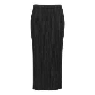 Issey Miyake Midi Skirts, female, Black, 2XL, Skirts