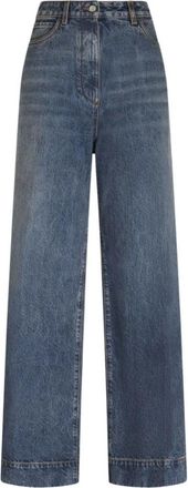 Etro Wide Jeans - Dames - Loose Fit Jeans - Blauw - W27 - Jeans