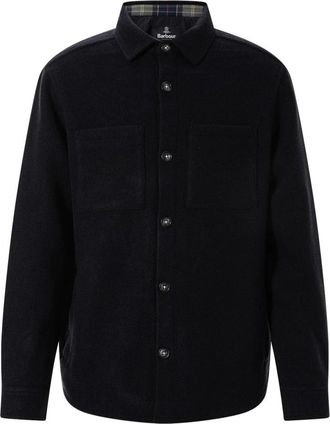 Barbour Overshirt in misto lana - - Jackets - Uomo - Blu - S