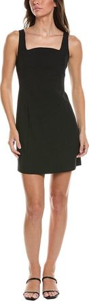 Kenneth Cole Sculpted Neck A-Line Mini Dress
