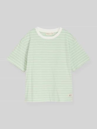 Tom Tailor Denim Relaxed Fit T-Shirt aus reiner Baumwolle in Hellgruen, Gr&ouml;&szlig;e XS