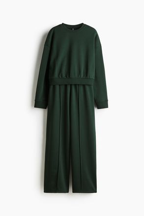 H&M 2-teiliges Sweatshirt-Set - Green