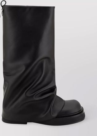 The Attico leather combat boots