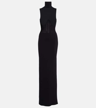 Nensi Dojaka Gwyneth knitted corset maxi dress