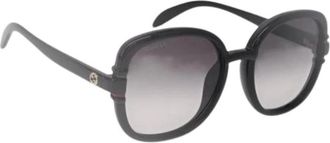 Gucci Pre-owned Plastic Zonnebrillen - Dames - Vintage Accessoires - Zwart - ONE Size - Vintage