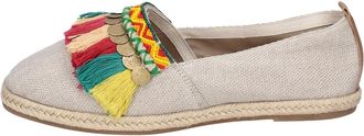 Coral Blue Espadrilles, female, Multicolor, Size: 10 US Canvas Loafers for Women