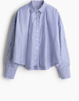 H&M Bluse in Loose Fit - Blue