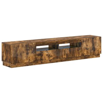 vidaXL Cabinet De Tv Led De 5 Piezas Roble Ahumado Vidaxl