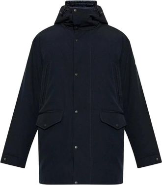 Moncler Prefouns Reversible Jacket - Heren - Parka Jassen - Blauw - XL - Katoen - Jassen