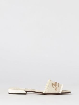 Jimmy Choo London Sandalo Joa Jimmy Choo in canvas con logo ricamato