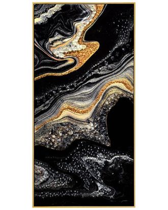 Empire Art Direct Golden Veins Ii Embellished Canvas Wall Art