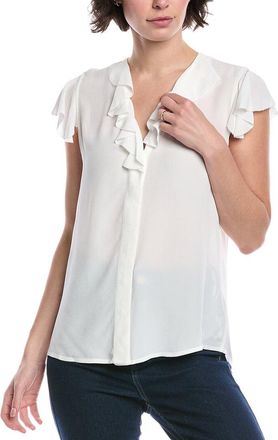 Brooks Brothers Flutter Sleeve Blouse