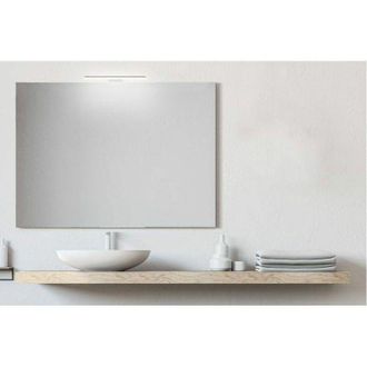 San Marco San Marco - Specchio bagno senza cornice da 100x80 cm con lampada led premium