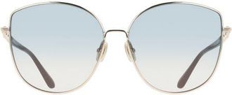 Ferragamo 60mm Gradient Round Sunglasses in Rose Gold/avio Rose Gradient at Nordstrom