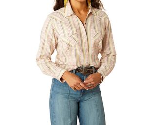 Ariat Alyssa Long Sleeve Shirt In Cream