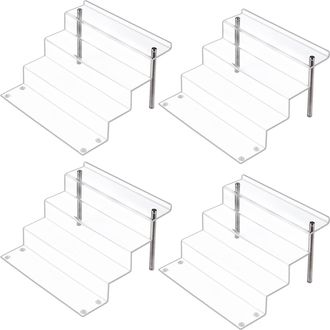 OEM Soportes De Exhibici&oacute;n De Figuras Pops De Acr&iacute;lico, Soporte De Exhibici&oacute;n Grande De Cuatro Niveles Transparente, Ideal Para Exhibir O Coleccionar, Con