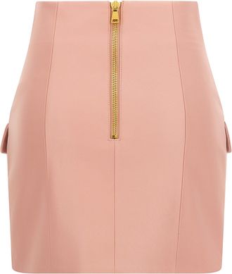 Balmain Testa Di Leone Skirt - pink