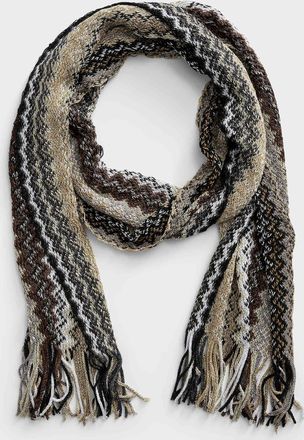 Missoni Mens Brilliant zigzag scarf