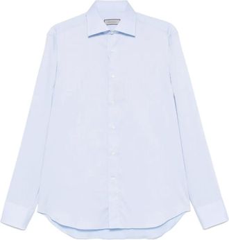 Canali Camicia in cotone - Blu