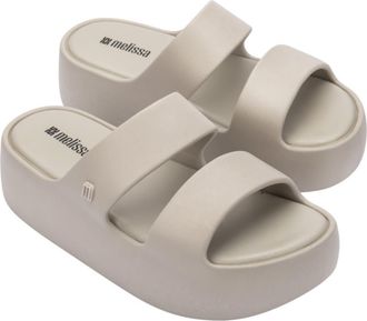 Melissa Free Line Platform Slide Sandal in Beige at Nordstrom, Size 10