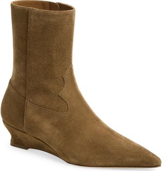 Le Monde Beryl Camille Wedge Bootie in Taupe at Nordstrom, Size 9.5Us