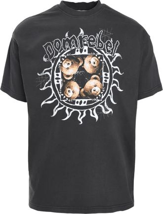 DOMREBEL T-shirt Sungaze - Nero
