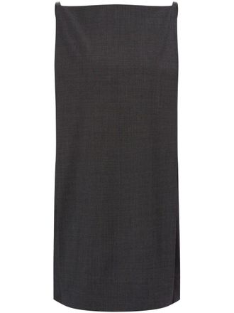 Philosophy di Lorenzo Serafini wide-neck shift dress - Grey