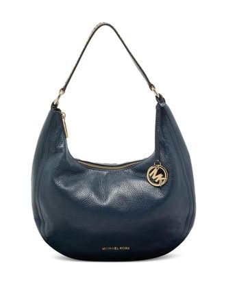 Michael Kors Lidia leather shoulder bag - women - Calf Leather - One Size - Blue