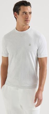 Brunello Cucinelli T-shirt with faux-layering in Pearl Grey at Nordstrom, Size Xxx-Large Eu