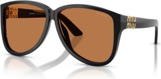 Miu Miu Pilot Zonnebrillen - unisex - Zonnebrillen - Zwart - 61 MM - Accessoires