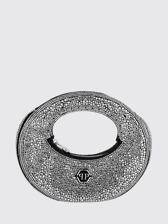 Philipp Plein Suede Bag with Rhinestones