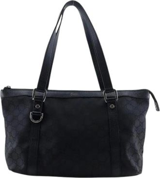 Gucci Pre-owned Tote Bag - Dames - Vintage Shopper - Zwart - ONE Size - Nylon - Vintage