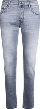 Jacob Cohen Hombre, Vaqueros, Gris, Talla: W32