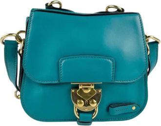 Miu Miu Pre-owned Shoulder Bags, female, Blue, Size: ONE SIZE Pre-owned Leather shoulder-bags